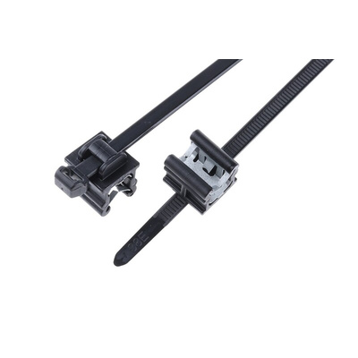 HellermannTyton Cable Tie, Assembly, 200mm, Black PA 6.6 Heatstabilised