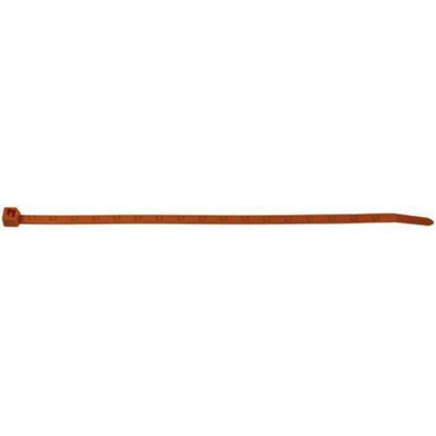 HellermannTyton Cable Tie, Printed ID for Metering, 200mm x 4.6 mm, Orange Nylon, Pk-1000