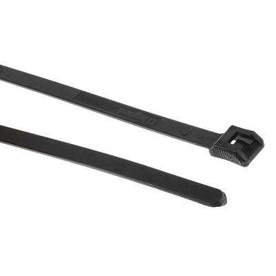 Legrand Cable Tie, 359mm x 7.6 mm, Black Nylon, Pk-100