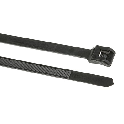 Legrand Cable Tie, 260mm x 7.6 mm, Black Nylon, Pk-100
