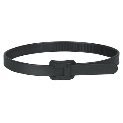Legrand Cable Tie, Weather Resistant, 194mm x 7.6 mm, Black Nylon, Pk-100