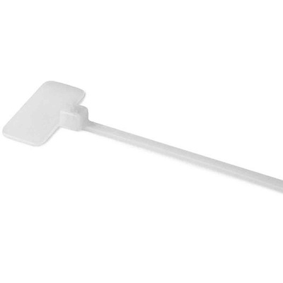 HellermannTyton Identification Cable Tie, 110mm x 2.5 mm, Natural Polyamide 6.6 (PA66), Pk-100