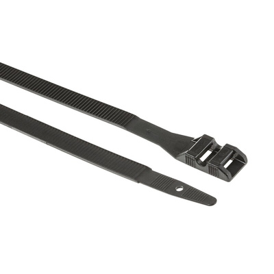 SES Sterling Cable Tie, 265mm x 9 mm, Black PA 12, Pk-100