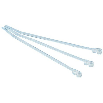 HellermannTyton Cable Tie, Inside Serrated, 395mm x 7.6 mm, Natural Polyamide 6.6 (PA66), Pk-50
