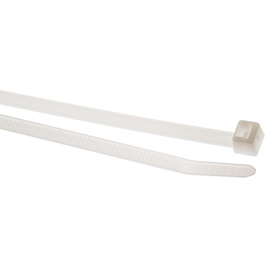 HellermannTyton Cable Tie, 150mm x 4.6 mm, Natural Polyamide 6.6 (PA66), Pk-100