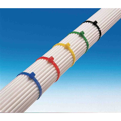 HellermannTyton Cable Tie, 150mm x 3.5 mm, Black PA 11