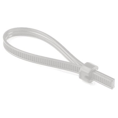 HellermannTyton Cable Ties, 9mm x 8 mm, Natural Polyamide 6.6 (PA66)