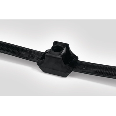 HellermannTyton Cable Tie, Releasable, 331mm x 12.8 mm, Black Polyamide 6.6 (PA66)