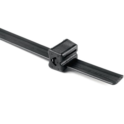 HellermannTyton Cable Ties, 15.75mm x 20.3 mm, Black Polyacetal, Pk-25pack