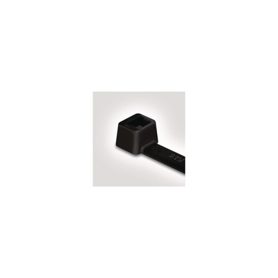 HellermannTyton Cable Tie, Releasable, 145mm x 2.5 mm, Black Polyamide 6.6 (PA66)