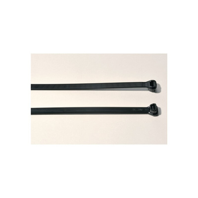 HellermannTyton Cable Ties, 369mm x 7.7 mm, Black Polyamide 6.6 (PA66)