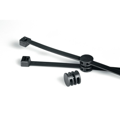HellermannTyton Cable Tie, 145mm x 3.4 mm, Black Polyamide