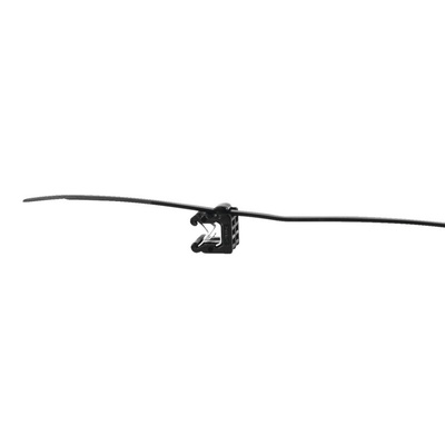 HellermannTyton Cable Tie, 200mm x 4.6 mm, Black Polyamide