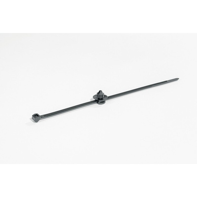 HellermannTyton Cable Tie, 200mm x 4.6 mm, Black Polyamide