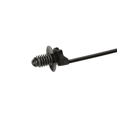 HellermannTyton Cable Tie, 165mm x 4.6 mm, Black Polyamide