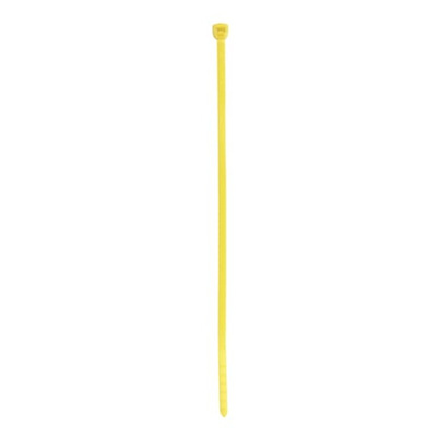 ABB Cable Ties, Cable Tray, 186.4mm x 4.6 mm, Yellow Nylon