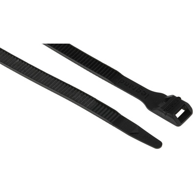 Legrand Cable Tie, 180mm x 6 mm, Black PA 12, Pk-100