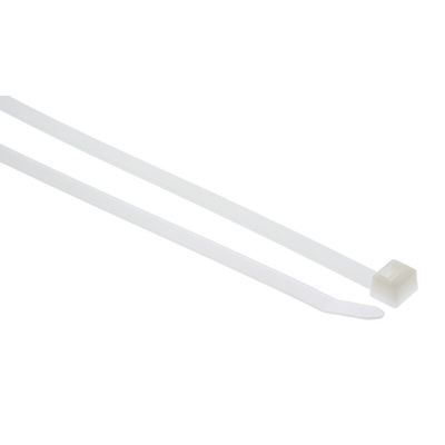 HellermannTyton Cable Tie, 225mm x 7.6 mm, Natural Polyamide 6.6 (PA66), Pk-50