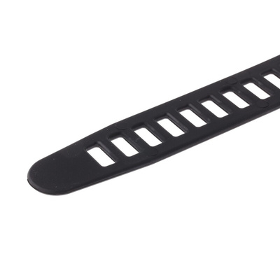 HellermannTyton Cable Tie, Releasable, 580mm x 28 mm, Black TPU, Pk-3