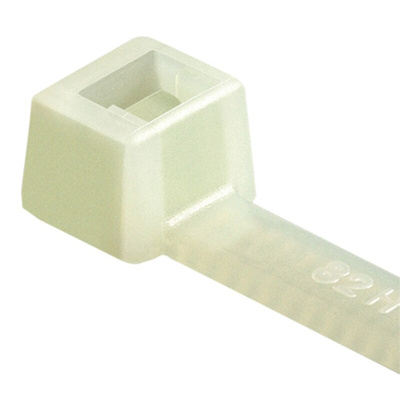 HellermannTyton Cable Tie, Inside Serrated, 460mm x 7.6 mm, Natural Polyamide 6.6 (PA66), Pk-100