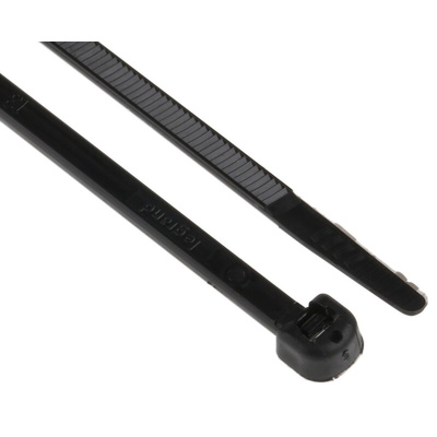 Legrand Cable Tie, 360mm x 3.5 mm, Black Nylon, Pk-100