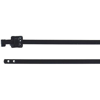 HellermannTyton Cable Tie, Releasable, 630mm x 10.3 mm, Black Polyester Coated Stainless Steel, Pk-50