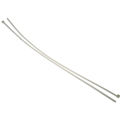 HellermannTyton Cable Tie, Inside Serrated, 760mm x 7.6 mm, Natural Polyamide 6.6 (PA66), Pk-50