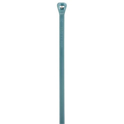 Thomas & Betts Cable Ties, 185.67mm x 4.57 mm, Blue Fluoropolymer, Pk-100