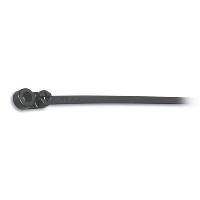 Thomas & Betts Cable Ties, 152.4mm x 3.56 mm, Black Nylon, Pk-100