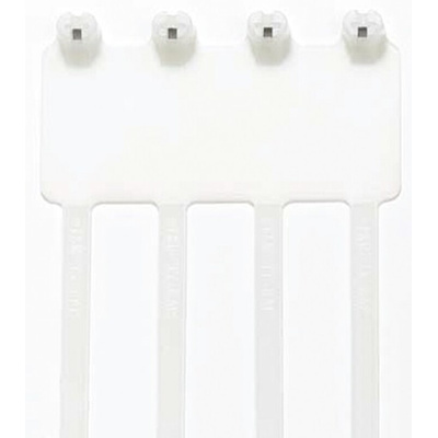 Thomas & Betts Cable Ties, 184.15mm x 4.83 mm, Natural Nylon, Pk-50