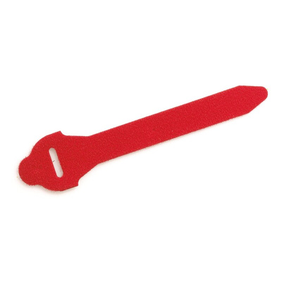 Legrand Cable Tie, Hook and Loop, 300mm x 16 mm, Red, Pk-10