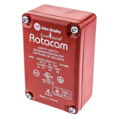 Rotacam 440H Hinge Switch, 2NC (Safety), NO (Auxiliary)