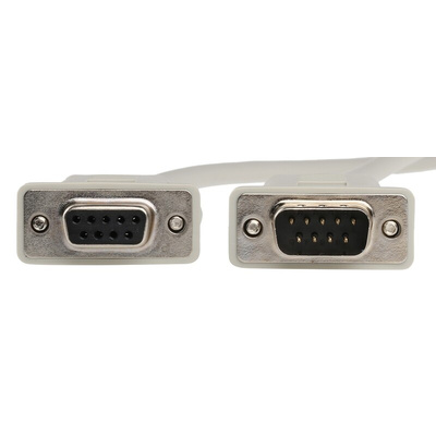 Roline Male 9 Pin D-sub to Female 9 Pin D-sub Serial Cable, 1.8m