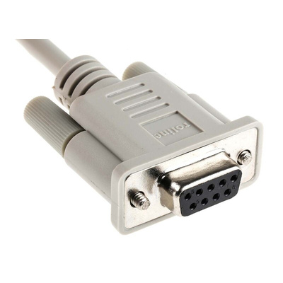 Roline Female 9 Pin D-sub to Female 9 Pin D-sub Serial Cable, 3m