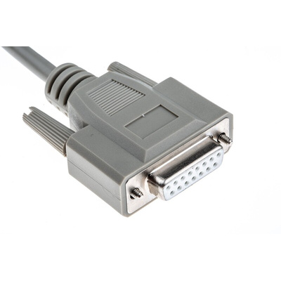 Phoenix Contact Male 15 Pin D-sub to Female 15 Pin D-sub Serial Cable, 5m PVC