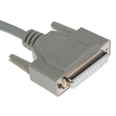 Phoenix Contact Male 25 Pin D-sub to Female 25 Pin D-sub Serial Cable, 1m PVC