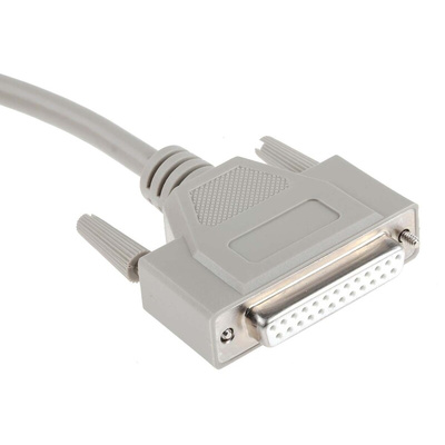 Phoenix Contact Male 25 Pin D-sub to Female 25 Pin D-sub Serial Cable, 2m PVC