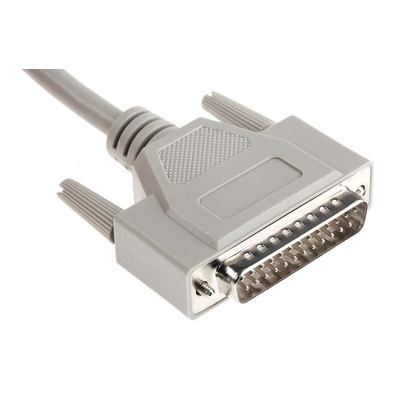 Phoenix Contact Male 25 Pin D-sub to Female 25 Pin D-sub Serial Cable, 2m PVC