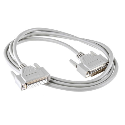 Phoenix Contact Male 25 Pin D-sub to Female 25 Pin D-sub Serial Cable, 2m PVC
