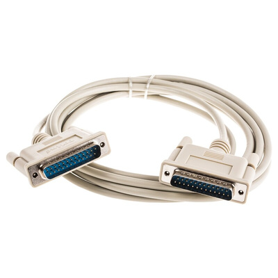 Roline Male 25 Pin D-sub to Male 25 Pin D-sub Serial Cable, 3m