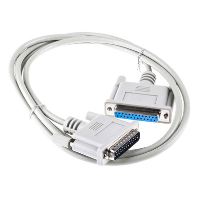 Roline Male 25 Pin D-sub to Female 25 Pin D-sub Serial Cable, 1.8m