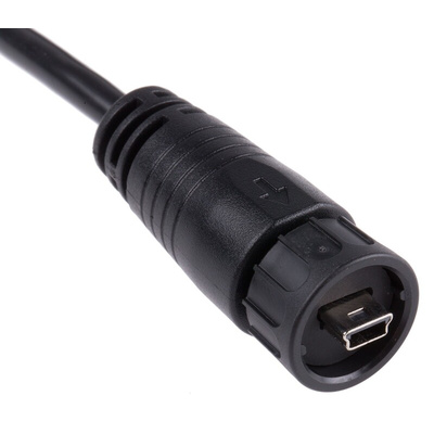RS PRO USB 2.0 Cable, Male Mini USB B to Male USB A Cable, 2m
