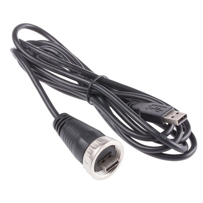 RS PRO USB 2.0 Cable, Male USB A to Male USB A Cable, 2.1m