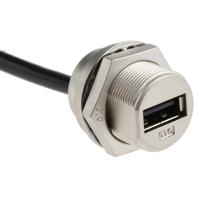 RS PRO USB 2.0 Cable, Male USB A to Female USB A USB Extension Cable