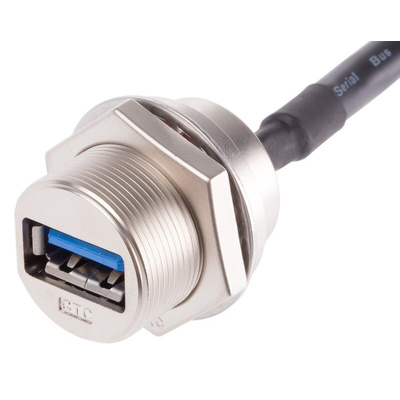 RS PRO USB 3.0 Cable, Female USB A to Male USB A USB Extension Cable