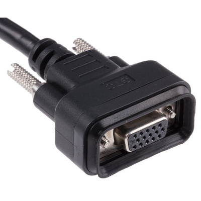 RS PRO Female 15 Pin D-sub Unterminated Serial Cable, 2m PVC