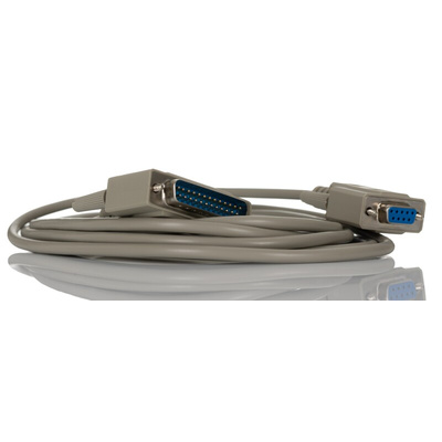 RS PRO Female 9 Pin D-sub to Male 25 Pin D-sub Serial Cable, 3m PVC