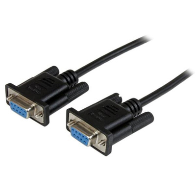 StarTech.com Female 9 Pin D-sub to Female 9 Pin D-sub Serial Cable, 2m PVC