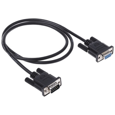 StarTech.com Male 9 Pin D-sub to Female 9 Pin D-sub Serial Cable, 1m PVC