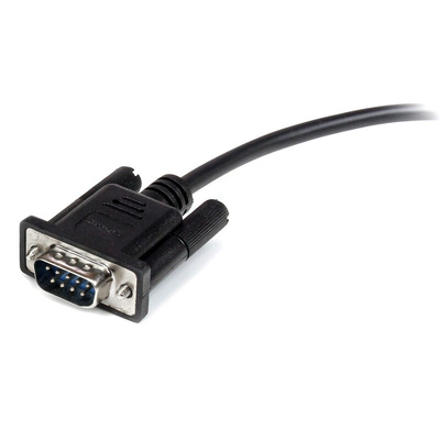 StarTech.com Male 9 Pin D-sub to Female 9 Pin D-sub Serial Cable, 2m PVC